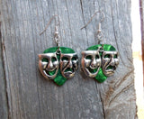 CLEARANCE Theater Mask Charm Guitar Pick Earrings - Pick Your Color