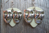 CLEARANCE Theater Mask Charm Guitar Pick Earrings - Pick Your Color