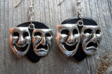 CLEARANCE Theater Mask Charm Guitar Pick Earrings - Pick Your Color