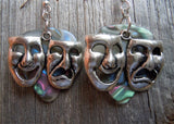 CLEARANCE Theater Mask Charm Guitar Pick Earrings - Pick Your Color