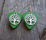 CLEARANCE Tree of Life Charm Guitar Pick Earrings - Pick Your Color