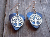 CLEARANCE Tree of Life Charm Guitar Pick Earrings - Pick Your Color