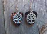 CLEARANCE Tree of Life Charm Guitar Pick Earrings - Pick Your Color