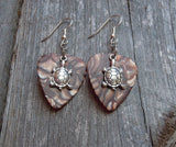 CLEARANCE Tiny Turtle Charm Guitar Pick Earrings - Pick Your Color