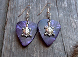 CLEARANCE Tiny Turtle Charm Guitar Pick Earrings - Pick Your Color