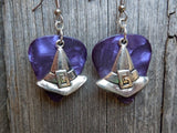 CLEARANCE Witch Hat Guitar Pick Earrings - Pick Your Color