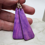 Sunflower Painted Wooden Earrings