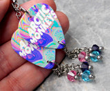 Arctic Monkeys TATUM-835 Guitar Pick Earrings with Swarovski Crystal Dangles
