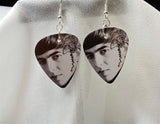 The Beatles George Harrison Guitar Pick Earrings