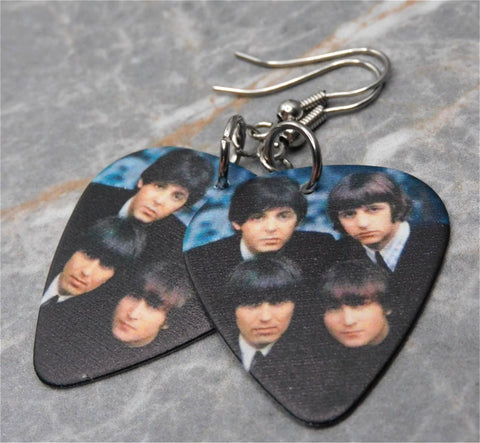 The Beatles Guitar Pick Earrings