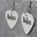 The Beatles White Guitar Pick Earrings