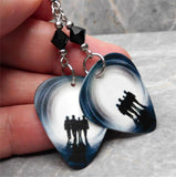 Bon Jovi The Circle Album Guitar Pick Earrings with Black Swarovski Crystals