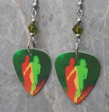 Duran Duran Future Past Guitar Pick Earrings with Swarovski Crystals