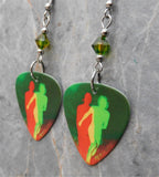 Duran Duran Future Past Guitar Pick Earrings with Swarovski Crystals