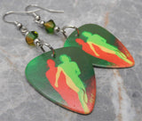 Duran Duran Future Past Guitar Pick Earrings with Swarovski Crystals