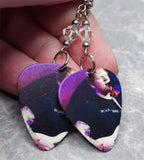 Ed Sheeran On Stage Guitar Pick Earrings with Clear Swarovski Crystals