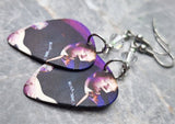 Ed Sheeran On Stage Guitar Pick Earrings with Clear Swarovski Crystals