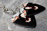 Evanescence Group Picture Guitar Pick Earrings with Clear Swarovski Crystals