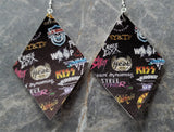 Rock Bands FAUX Leather Earrings