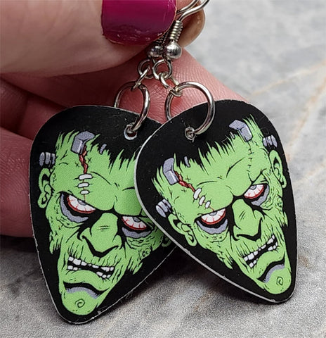 Classic Movie Monsters Frankenstein's Monster Guitar Pick Earrings