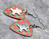 Gingerbread Charm Guitar Pick Earrings - Pick Your Color