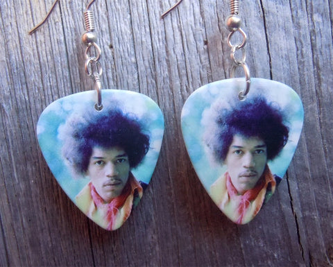 Jimi Hendrix Guitar Pick Earrings