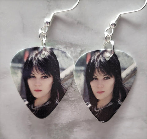 Joan Jett Guitar Pick Earrings