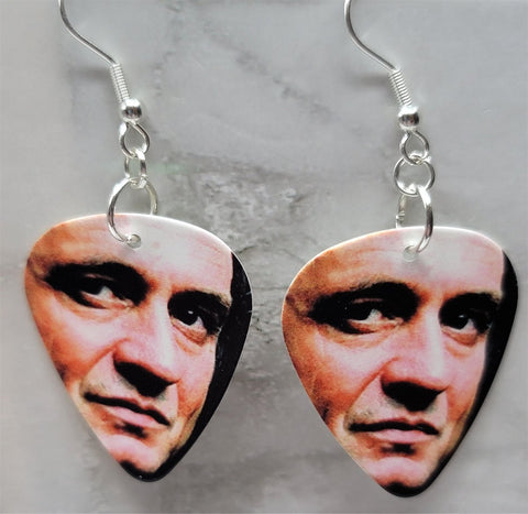 Johnny Cash Guitar Pick Earrings