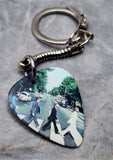 The Beatles Abbey Road Guitar Pick Keychain