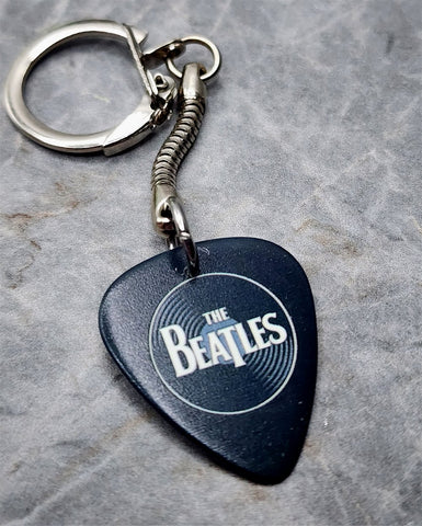 The Beatles Guitar Pick Keychain
