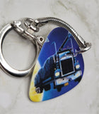 Def Leppard On Through The Night Guitar Pick Keychain
