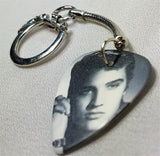 Elvis Close Up Guitar Pick Keychain