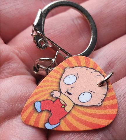 Family Guy Stewie Griffin Guitar Pick Keychain