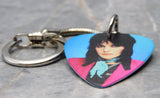 Joan Jett I Love Rock 'n' Roll Guitar Pick Keychain