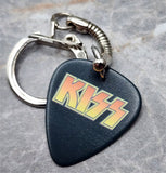 Gene Simmons of KISS In Full Makeup Guitar Pick Keychain