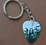 Metallica Group Picture Guitar Pick Keychain