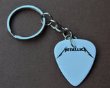 Metallica Group Picture Guitar Pick Keychain