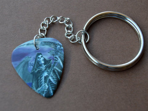 Metallica Grim Reaper Guitar Pick Keychain