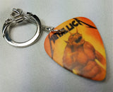Metallica Jump in the Fire Guitar Pick Keychain