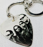Metallica Group Picture Guitar Pick Keychain