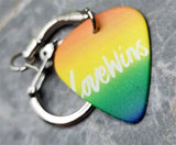 Love Wins Pride Guitar Pick Keychain