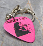 Rush Geddy Lee Guitar Pick Keychain