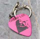 Rush Geddy Lee Guitar Pick Keychain