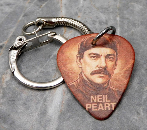 Rush Neil Peart Guitar Pick Keychain