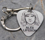 Rush Alex Lifeson Guitar Pick Keychain