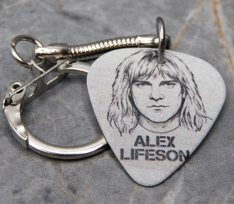 Rush Alex Lifeson Guitar Pick Keychain