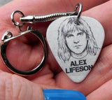 Rush Alex Lifeson Guitar Pick Keychain