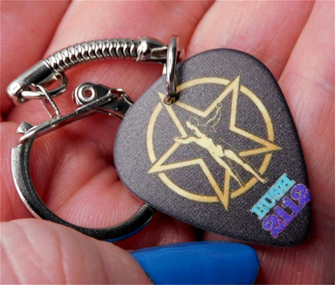 Rush 2112 Guitar Pick Keychain