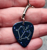 Horoscope Astrological Sign Sagittarius Guitar Pick Keychain