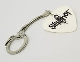 Slipknot White Guitar Pick Keychain